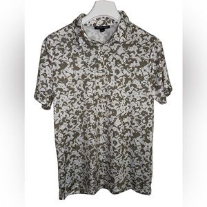 Michael Kors Men's Short Sleeve Pullover Print Polo Shirt Size Medium